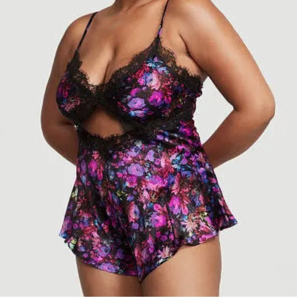 Victoria's Secret Floral Satin Garment